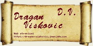 Dragan Višković vizit kartica